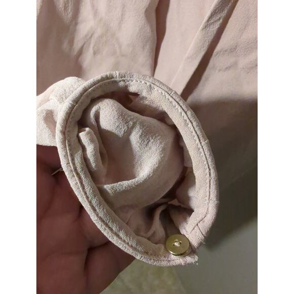 Diane Von Furstenberg romantic Silk Blush Pink Tini Dress Sz 4 - Picture 8 of 12